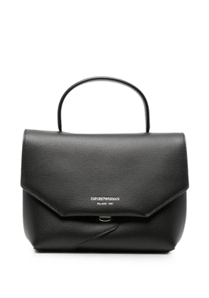 Emporio Armani mini 1981 leather tote bag - Black