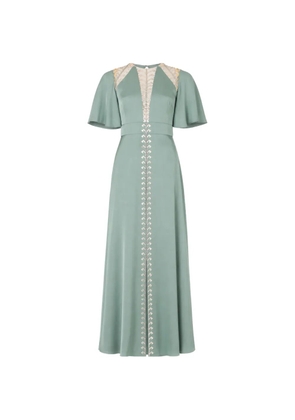 Temperley London Wildlife maxi dress - Green