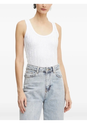 PINKO sequin-embellished tank top - White