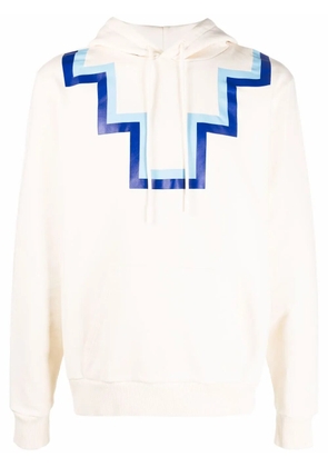 COUNTY OF MILAN rural cross hooded sweatshirt - Neutrals