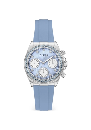 GUESS USA embelished 36mm watch - Blue