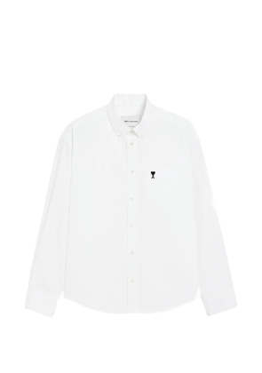 AMI Paris Boxy cotton shirt with Ami de Coeur - White