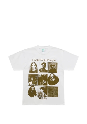Online Ceramics I Read Dead People graphic-print T-shirt - White