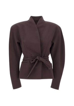 THE ANDAMANE Margaux belted-waist jacket - Purple