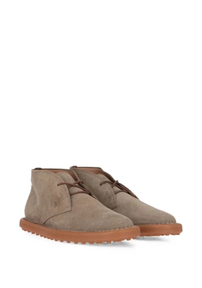 Tod's suede ankle boots - Neutrals