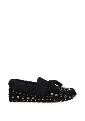 strategia shoes stud-embellished tassel loafers - Black