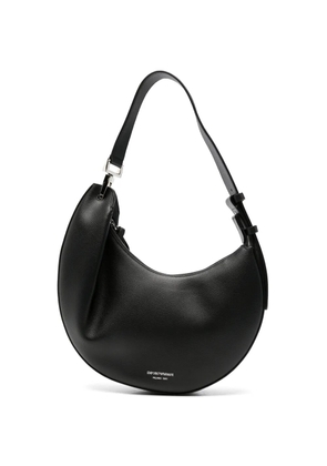 Emporio Armani 1981 leather crescent-shape shoulder bag - Black