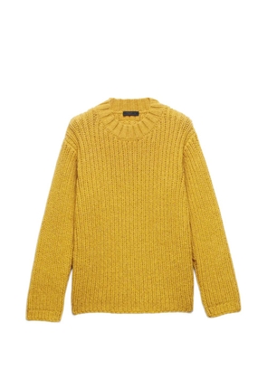 Prada shetland wool crew-neck sweater - Yellow