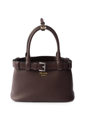 Prada Buckle small leather bag with belt - Brown