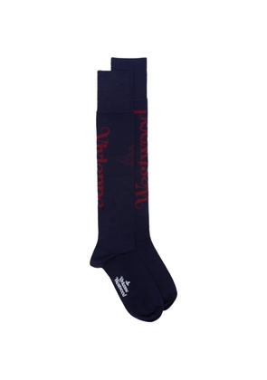 Vivienne Westwood Half Logo high socks - Blue