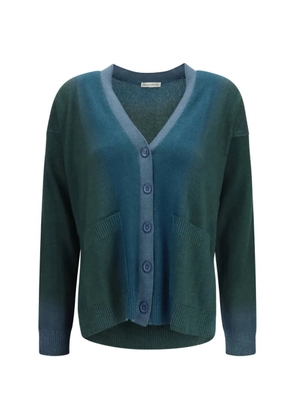 MIRROR IN THE SKY gradient cashmere cardigan - Green