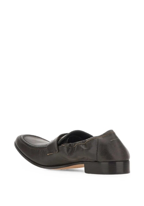 MM6 Maison Margiela swing-toe leather loafers - Brown