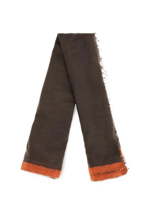MIRROR IN THE SKY Gran Soufflé cashmere scarf - Brown