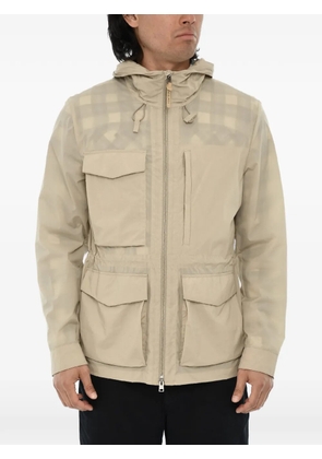 Woolrich hooded drawstring utility jacket - Neutrals
