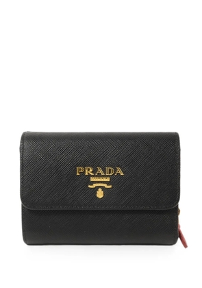 Prada Pre-Owned Saffiano leather fold wallet - Black