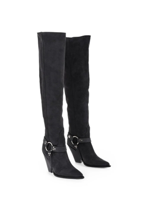 Sonora Acapulco Belt suede boots - Black