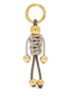 Hibourama Mini Doll embellished bag charm - Gold