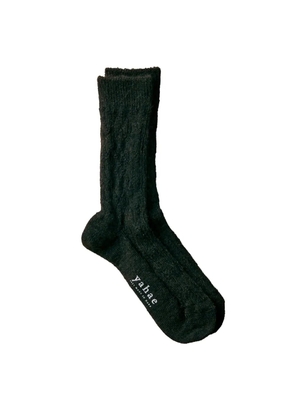 yahae cable-knit socks - Brown