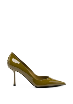 Le Silla pointed-toe leather heeled pumps - Green