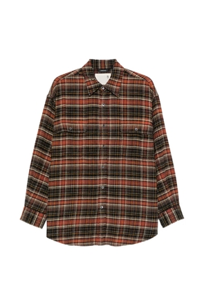R13 plaid buttoned shirt - Black