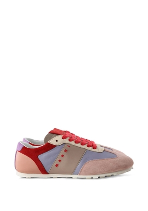 Marni logo-print panelled sneakers - Pink