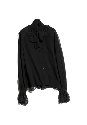Gucci light silk georgette shirt - Black