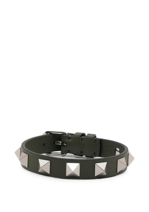 Valentino Garavani Rockstud leather bracelet - Green