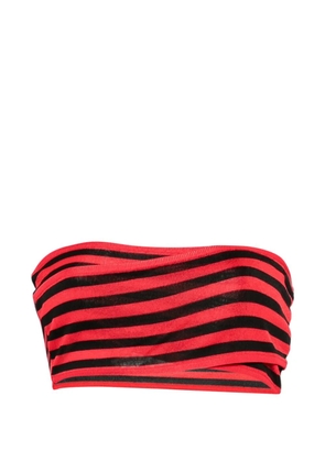 Celine Pre-Owned 2000s striped crop top - Red