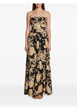 Shona Joy Weyes floral-print maxi dress - Black