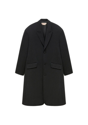 Marni deep grey tweed oversized coat