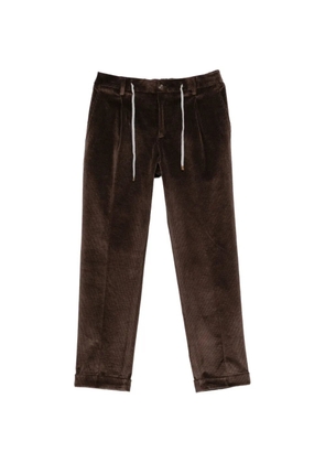 Arte Antwerp Roma corduroy drawstring-waist trousers - Brown