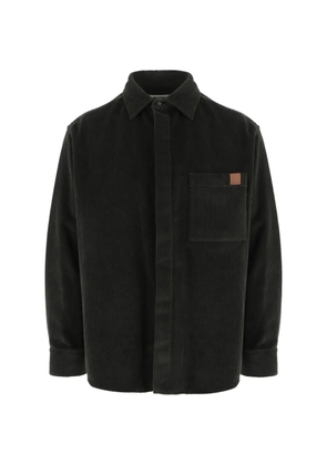 DARKPARK chest-pocket corduroy shirt - Green