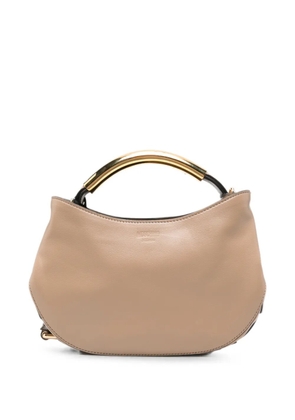 Moschino metal-handle tote bag - Brown