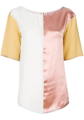 Marni colour blocked blouse - Pink