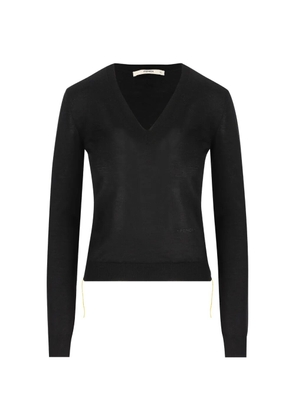 FENDI V-neck cashmere-blend sweater - Black