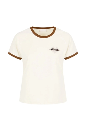 Moncler logo-patch cotton polo shirt - Pink