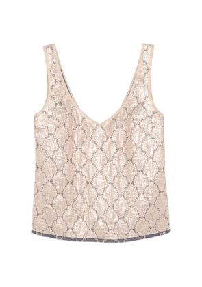 Prada Pre-Owned 2000s metallic-effect top - Gold