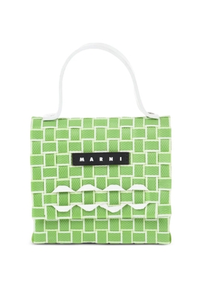 Marni mini Joy woven bag - Green