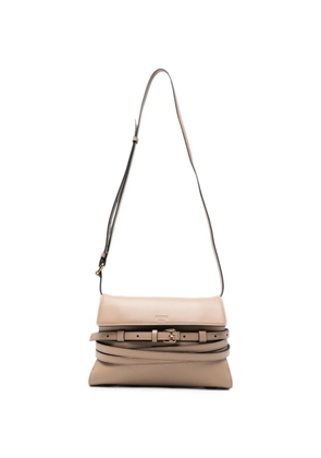 Moschino Tie Me belt-detail shoulder bag - Neutrals
