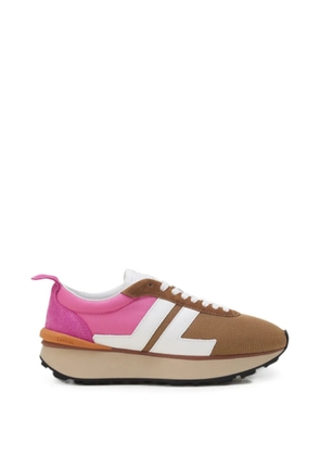 Lanvin Bumpr sneakers in nylon and mesh - Brown