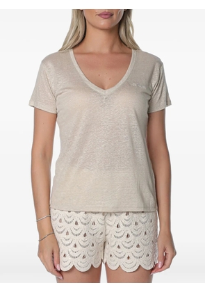 MC2 Saint Barth Eloise embroidered T-shirt - Neutrals
