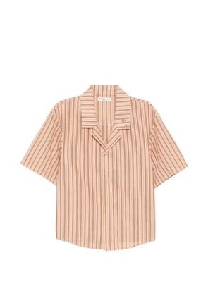 YOUNG N SANG striped short-sleeve shirt - Neutrals
