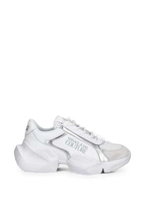 Versace Jeans Couture logo-print panelled sneakers - White