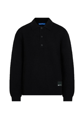 Karl Lagerfeld Jeans long-sleeved knit polo - Black