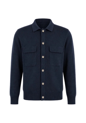 Eleventy long-sleeved button-up shirt - Blue