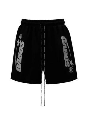 HELLSTAR G.A.B.O.S. logo-print shorts - Black