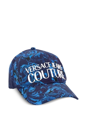 Versace Jeans Couture patterned logo-embroidery baseball cap - Blue
