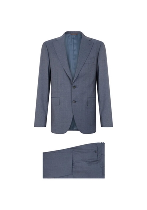 Canali single-breasted wool jacket - Blue