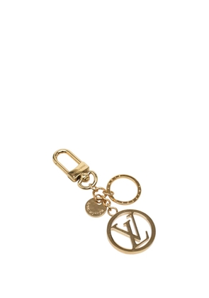 Louis Vuitton Pre-Owned 2024 Gold Plated LV Circle Holder and Bag Charm key chain