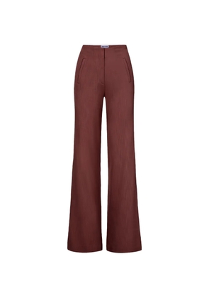Veronica Beard Jude wide-leg trousers - Brown